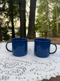 Blue Speckled Camping Mugs