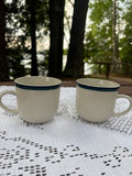 Blue/Green Rimmed Mugs