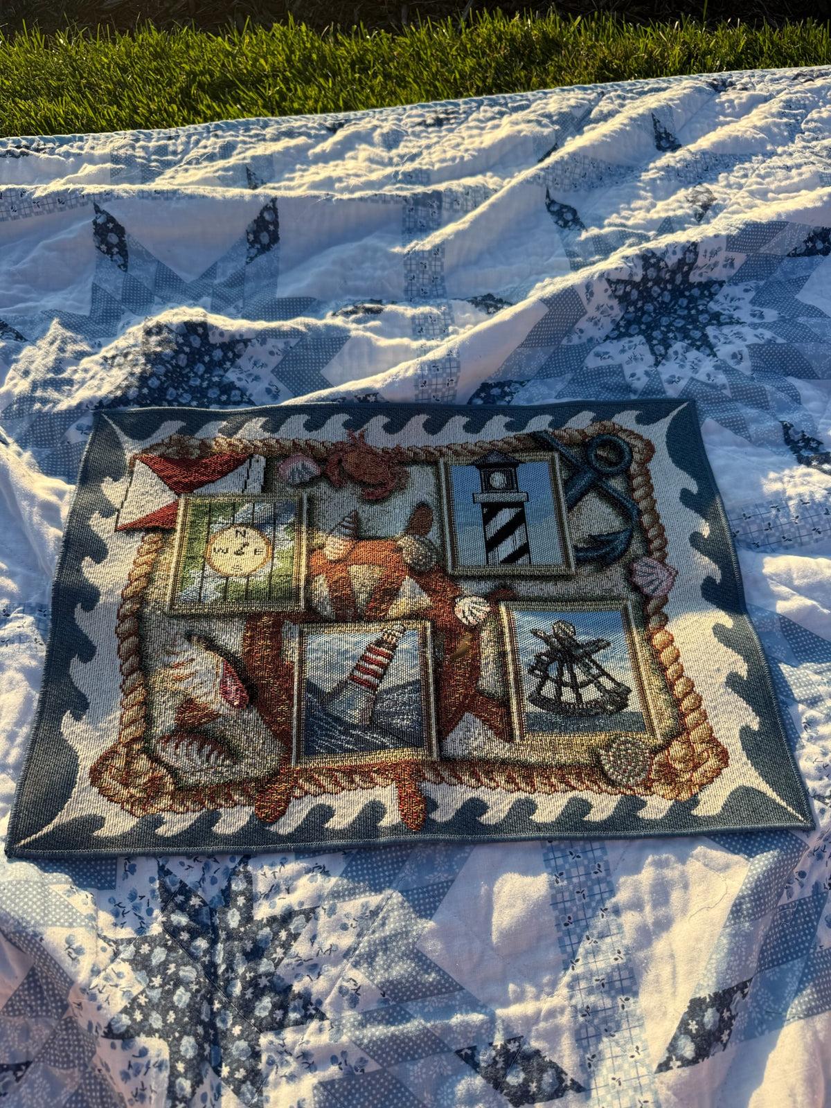Woven Lighthouse Tapestry