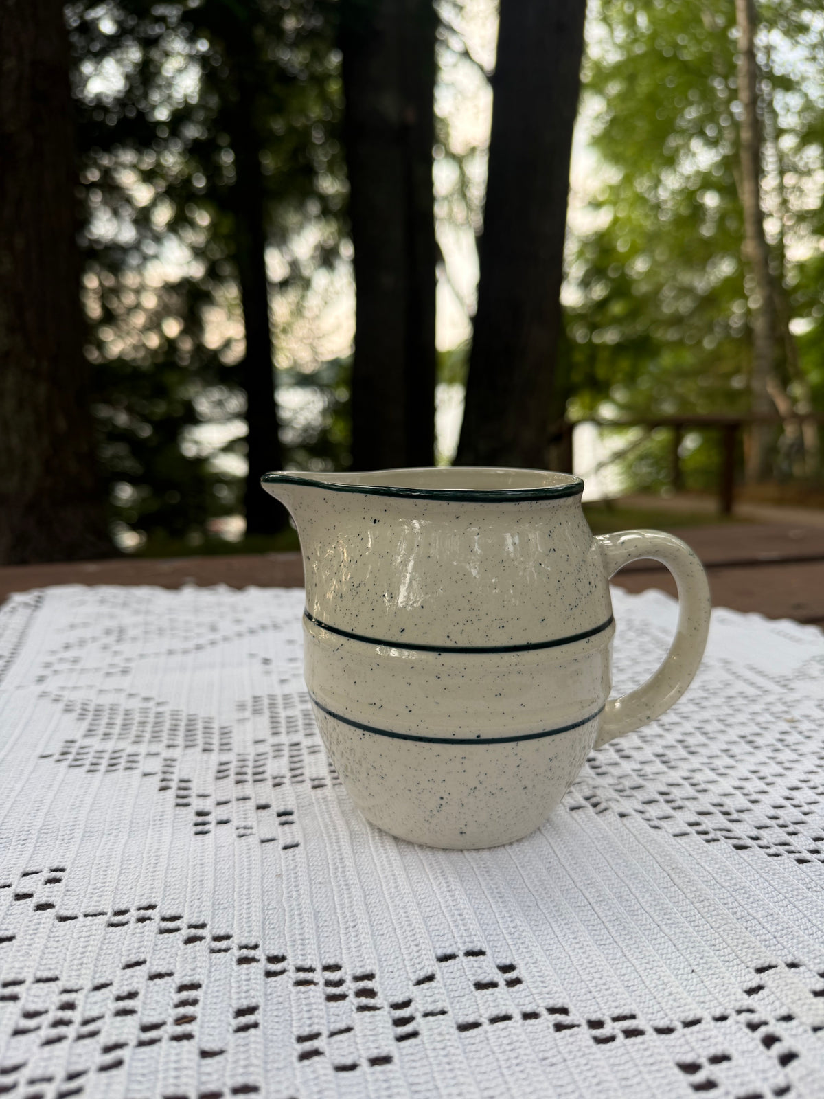 Green/White Speckled Pitcher
