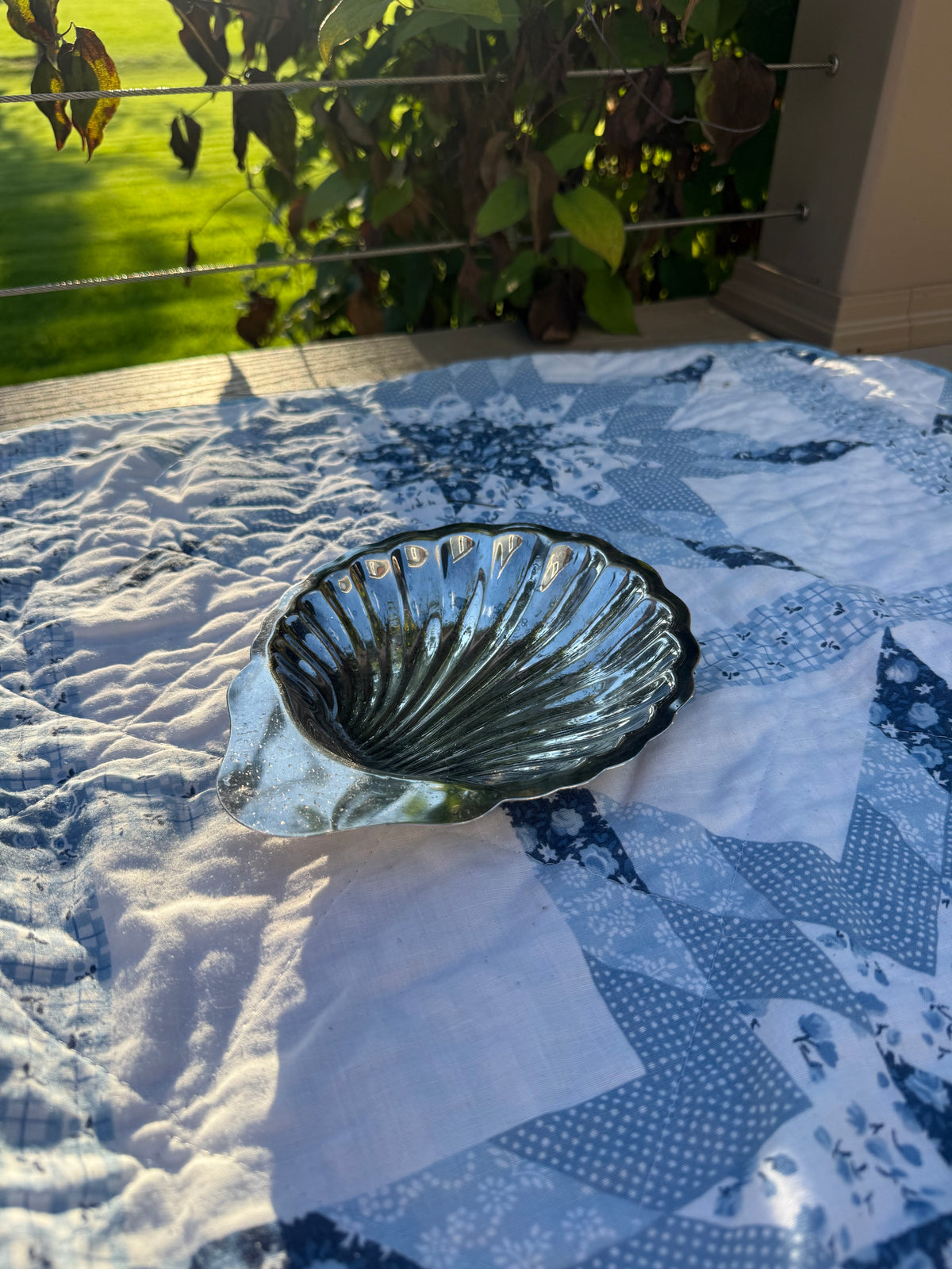 Silver Shell Dish
