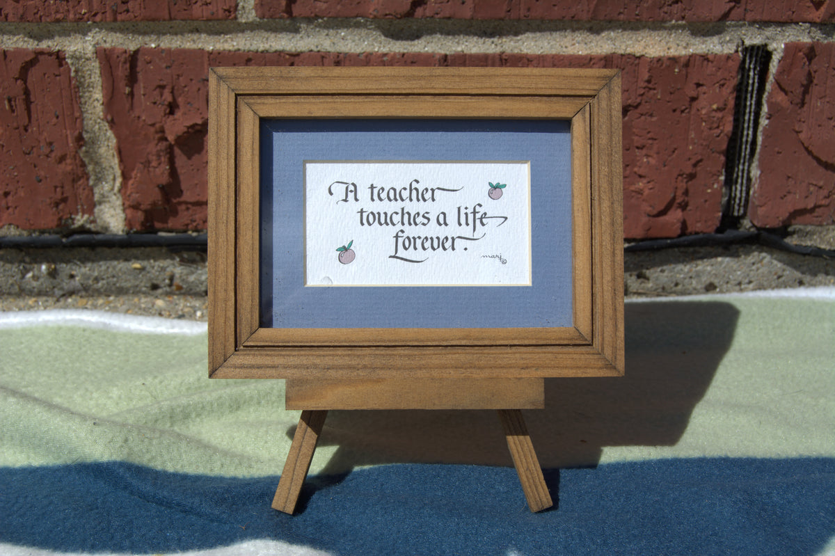 Small Teacher Print with Easel