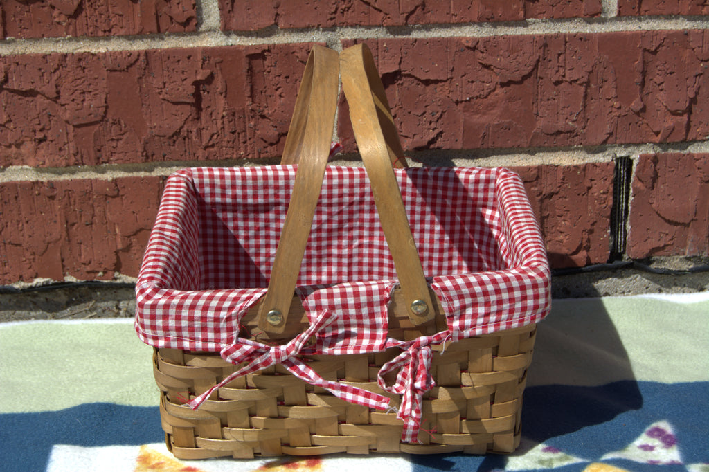 Medium Gingham Basket