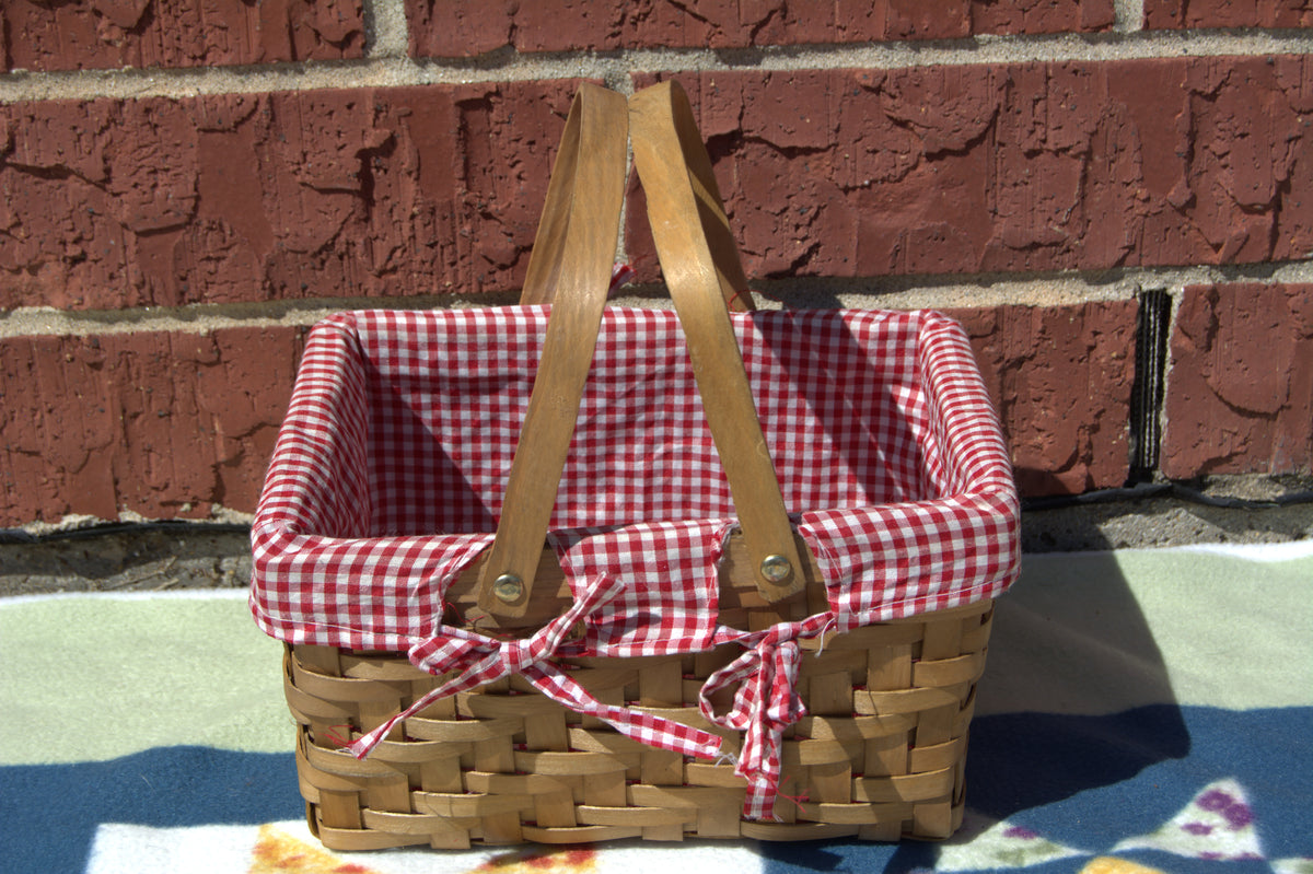 Medium Gingham Basket