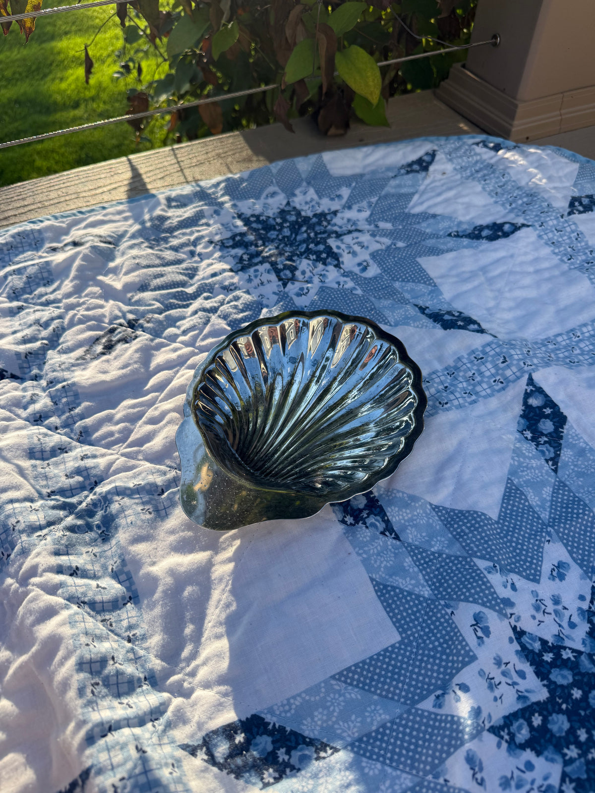 Silver Shell Dish