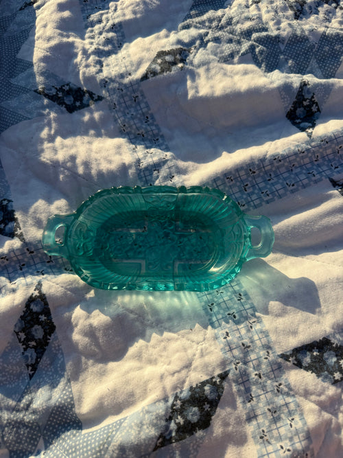 Blue Glass Tray